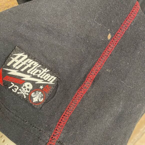 Affliction Black Radar Tech Mens T-Shirt, XL - Picture 9 of 9